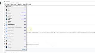 How to install the flight sim plugin