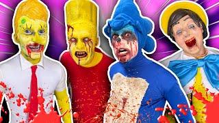 MIS DISFRACES HALLOWEEN DE TERROR !! / (SONIC, BOB ESPONJA, PINOCHO , BART ) / Memo Aponte