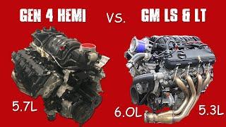 JUNKYARD GEN 4 HEMI VS LS & LT (MOPAR VS GM)