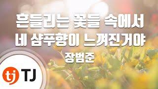 [TJ노래방] 흔들리는꽃들속에서네샴푸향이느껴진거야(멜로가체질OST) - 장범준 / TJ Karaoke