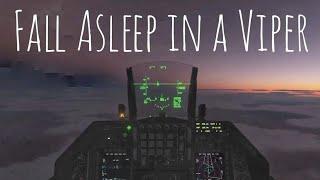 Cant Sleep? Try this Sleepscape, F16 Viper "night cap" over Syria, cockpit ambiance, #sleep #study