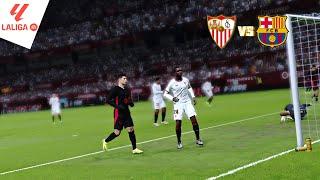 NEW GAMEPLAY PES 2021 | Sevilla vs Barcelona | LALIGA EA SPORT 2024-25