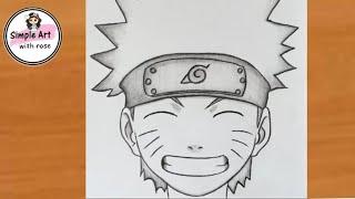 How to draw Naruto Uzumaki step by step | Naruto drawing easy | anime drawing |Pencil sketch