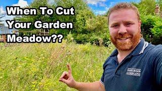 When To Cut & HOW To Manage The WILDFLOWER MEADOW In YOUR GARDEN