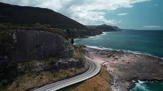 Sea Cliff Bridge, North of Wollongong in Cinematic colour using a DJI Air 2s