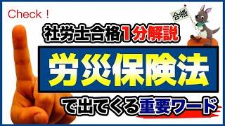 【社労士合格１分解説】労災保険法