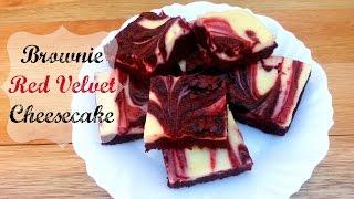 Brownie Red Velvet Cheesecake  | Por Rúbia Carolina