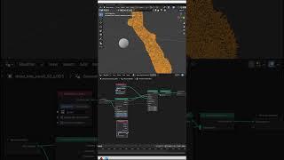Grass growing effect in blender  #blenderguru #creativeblender #blender3d