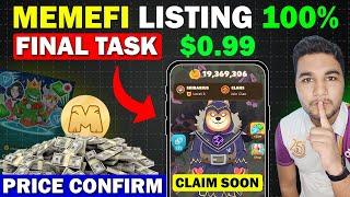 Memefi Airdrop Listing Date Confirmed | Memefi Coin Price & Withdraw - Memefi Task Complete Claim