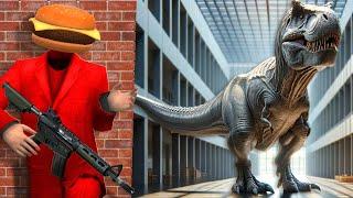 Museum Hide and Seek Turns to Dinosaur Survival in Gmod! (Garry's Mod RP)