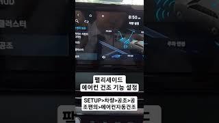 팰리세이드 에어컨 건조 기능 설정방법 자동건조기능작동법 애프터블로우 내장 시큼한 냄새 잡는방법 에어컨 작동후 자동 건조 기능