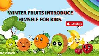 Winter Fruits for kids | in English | subtitle