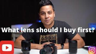 What lens you should buy first? Beginners guide to buying your first lens (second + third lens too)!