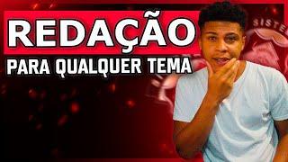 Concurso Policia Penal MG: Esqueleto de Redação! [ PARA QUALQUER TEMA ]