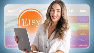 My EXACT Weekly Strategy for $10,000/Month on Etsy  (BEST Etsy Shop Workflow)