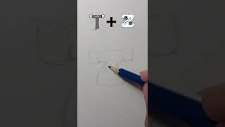 drawing alphabet lore (fusion TZ) #shorts  #alphabet