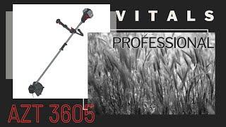 Аккумуляторная коса Vitals Professional AZT 3605 SmartLine+, обзор, тест, длинное видео...