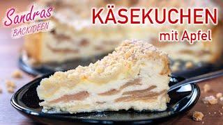 Apfel-Käsekuchen Rezept Das MUSST du probieren! | Käsekuchen mit Äpfeln