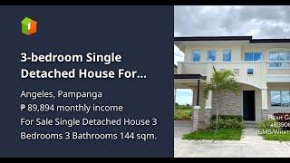 3-bedroom Single Detached House For Sale in Angeles Pampanga