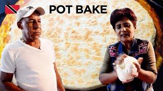 Shanty Helps Uncle Clyde Make POT BAKES in Paramin, Trinidad & Tobago  In De Kitchen