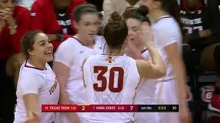 TEXAS TECH LADY RAIDERS VS IOWA ST.   03 02 18 (#42 Ionna Mckenzie)