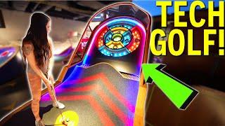 Crazy HIGH TECH Mini Golf Course! - Never Seen Before!