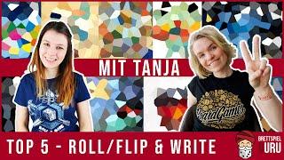 Top 5 - Roll / Flip & Write mit Tanja