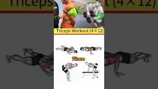 Triceps workout (4×12) with dumbbells #shorts #workout #top #exercise #viralshort