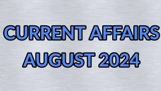 CURRENT AFFAIRS - AUGUST 2024 ll MALAYALAM ll CSEB Rank Maker