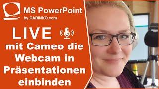 Indra Kohl Live - MS PowerPoint - mit Cameo die Webcam in Präsentationen einbinden - carinko.com