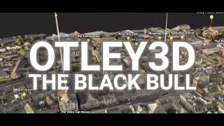 Otley in 3D - Fly into the Black Bull from the 3D model of the town