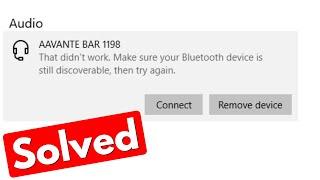 That didn't work make sure your bluetooth device is still discoverable then try again windows 10/11