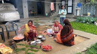 Winter Special Dinner नए घर में पहली बार बनाने की तैयारी || Village Kitchen || Pal Family Vlogs