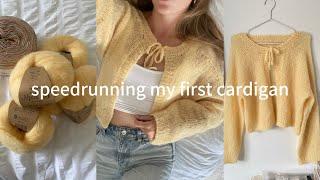 i knitted my dream summer cardigan in 2 weeks | cardigan no. 9 knitting vlog