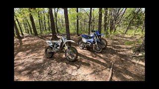 Training to be the ultimate enduro rider!! haha, yz250, ttr110