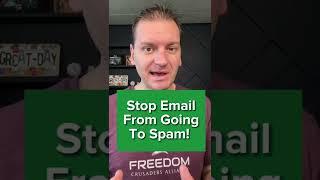 Simple Trick To Stop Your Email From Going To The Spam Folder #shorts