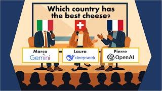 OpenAI, Gemini, DeepSeek debate | Which Country Produces the Best Cheese? | SYNODOS AI Simulation