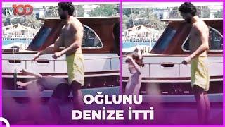 Hande Ataizi'nin oğlunu sevgilisi denize öyle bir attı ki! Görenler şoke oldu