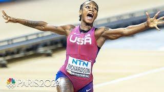 Sha'Carri Richardson re-lives her SHOCKING Championship Record 100m World Title | NBC Sports