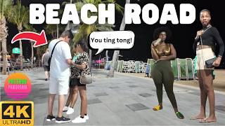 AMAZING SCENES on Pattaya Beach Road Right Now! 2024 OCTOBER - Thailand Walking Tour 4K