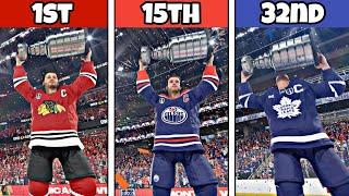 Winning EVERY NHL Franchise A Stanley Cup In NHL 24