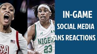 WATCH: Nigeria vs USA Women Basketball In-Game Fans Reactions