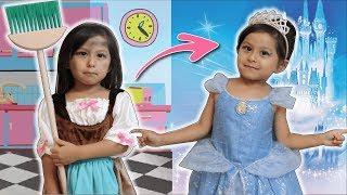 CHLOE VIROU CINDERELLA e FOI PARA O BAILE DAS PRINCESAS!! Arrume-se Comigo!!!