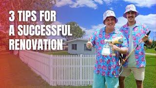 3 tips for successful home renovations