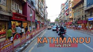 Nepal, CENTRAL Kathmandu City Evening Ride & Brand NEW LOOK After Mayor BALEN ACTION  July, 2024