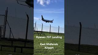 Another Ryanair 737 Landing!  | East Midlands Airport Picnic and Viewpoint #plane #airport