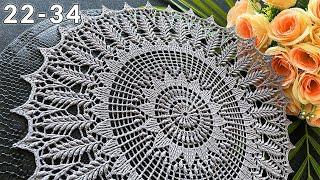 Crochet doily, Adriana, 22-34