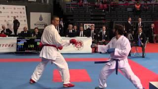 Team Male Kumite. AZERBAIJAN vs PORTUGAL. 2015 European Karate Championships