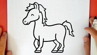 COMO DESENHAR UM CAVALO