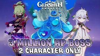 Beating 2 new 3 Million HP Boss with only 2 Characters | Vivianne & Ninianne Boss Genshin Impact